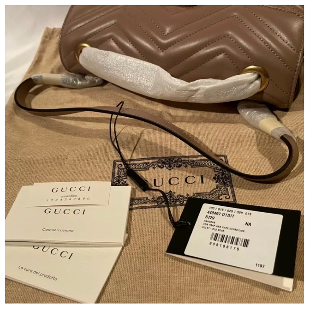 BNWT Authentic Gucci Marmont Small Shoulder Bag - Picture 8 of 11